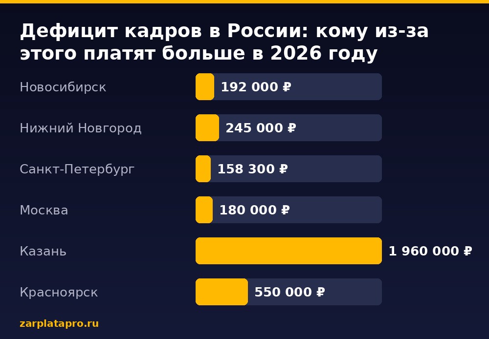 Медианные зарплаты по данным zarplatapro.ru, ₽