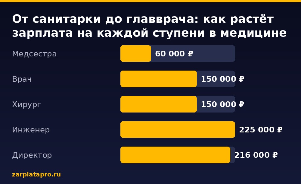Медианные зарплаты по данным zarplatapro.ru, ₽