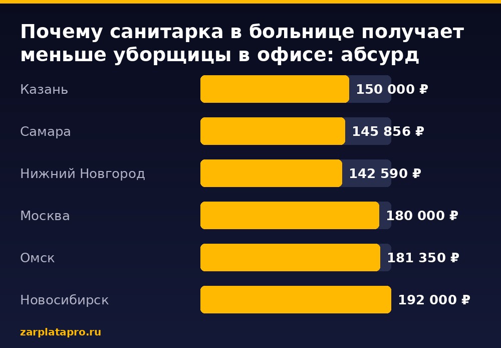 Медианные зарплаты по данным zarplatapro.ru, ₽
