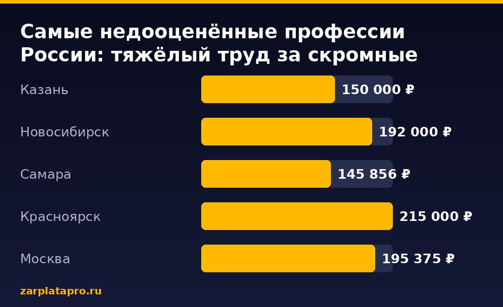 Медианные зарплаты по данным zarplatapro.ru, ₽