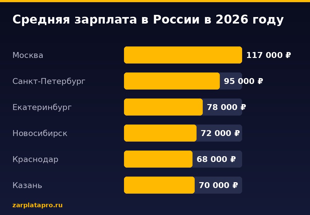 Медианные зарплаты по данным zarplatapro.ru, ₽