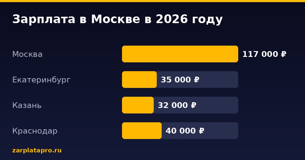Медианные зарплаты по данным zarplatapro.ru, ₽