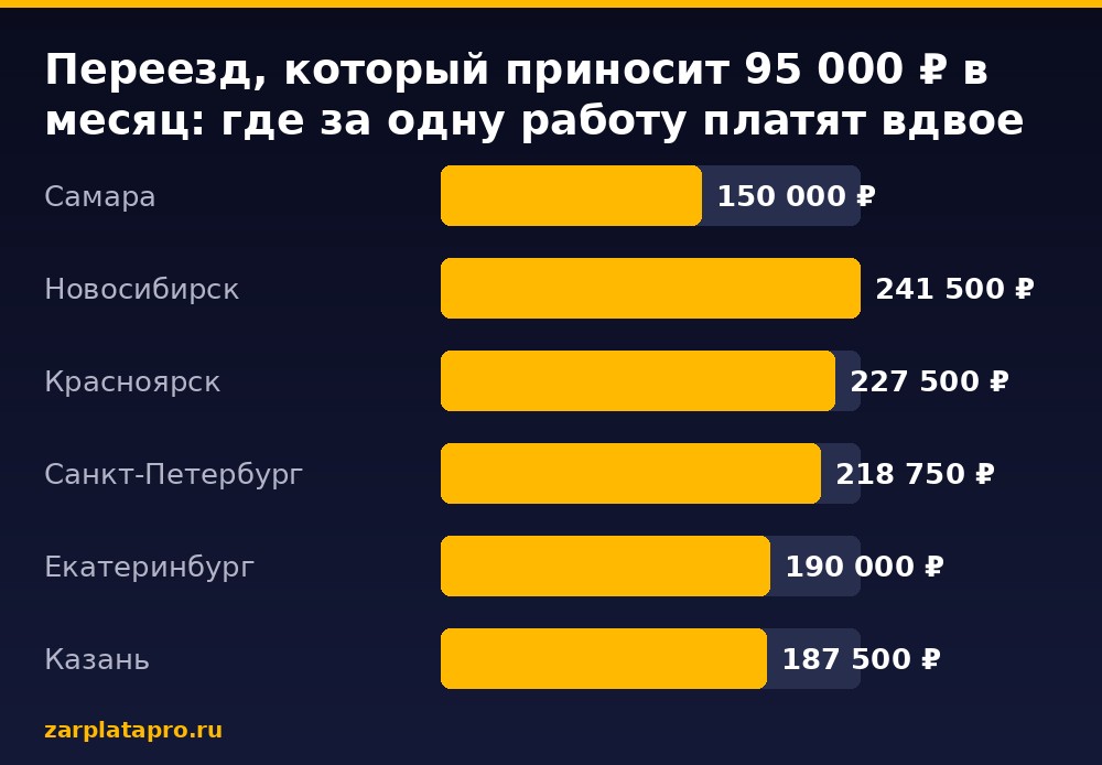 Медианные зарплаты по данным zarplatapro.ru, ₽