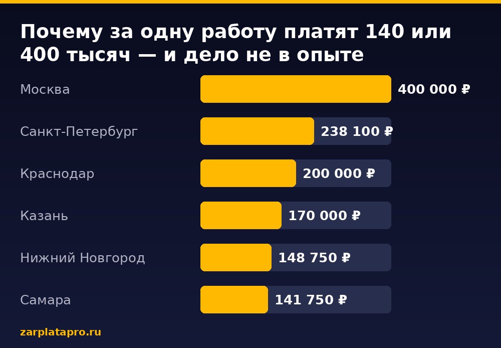 Медианные зарплаты по данным zarplatapro.ru, ₽