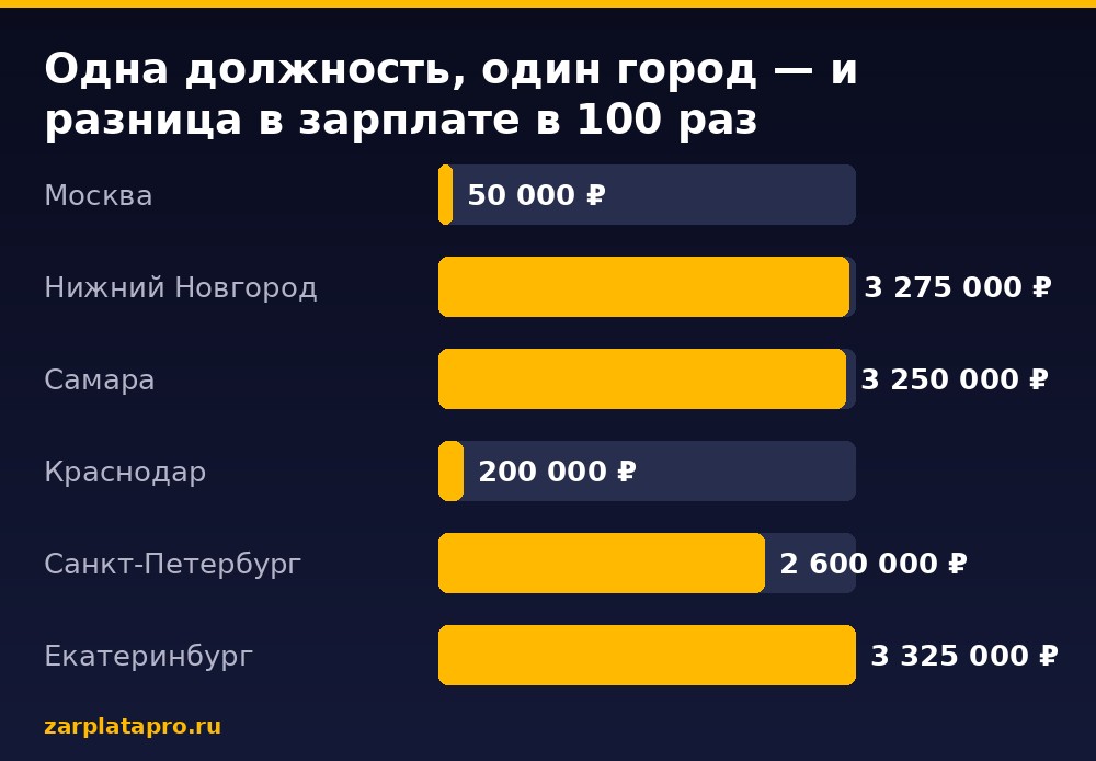 Медианные зарплаты по данным zarplatapro.ru, ₽