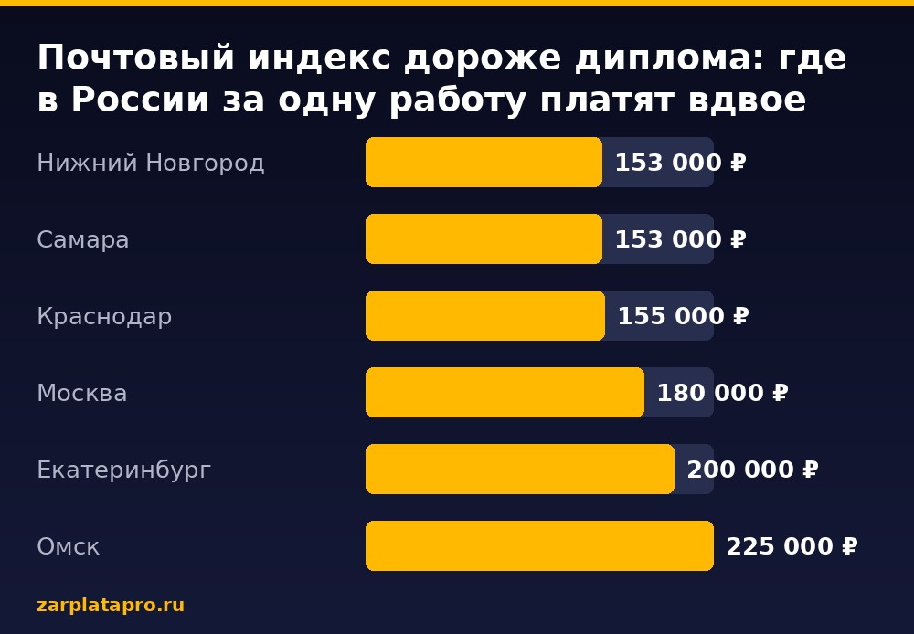 Медианные зарплаты по данным zarplatapro.ru, ₽