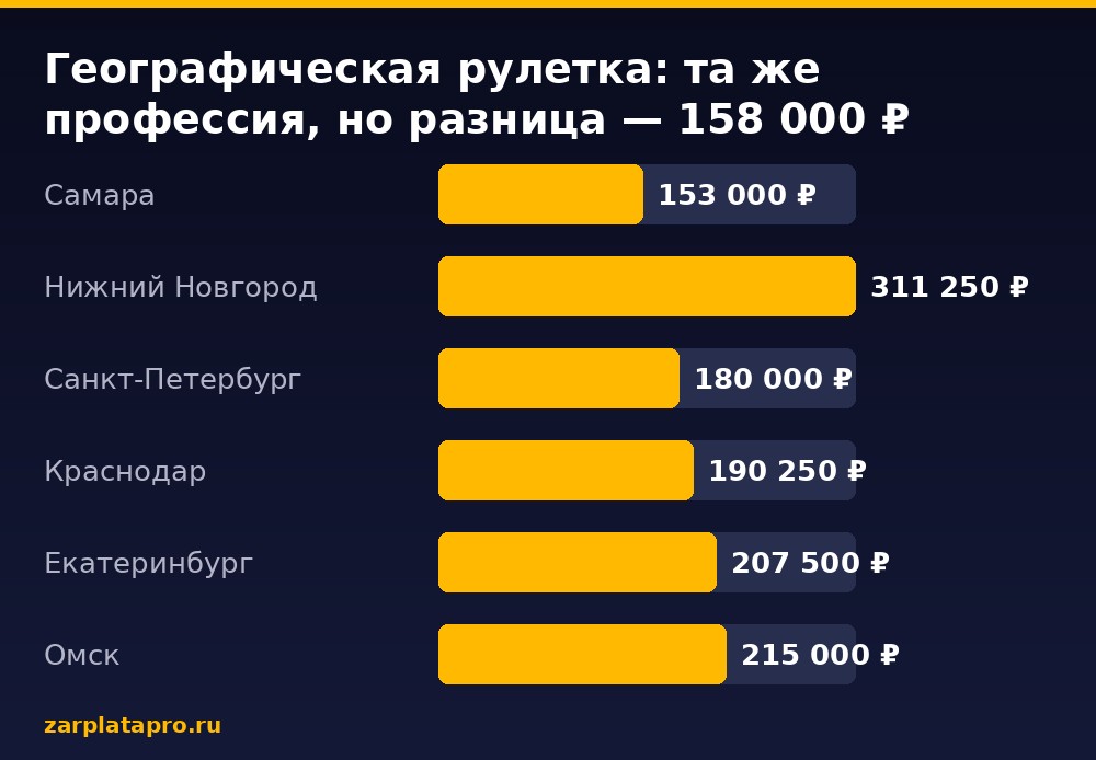 Медианные зарплаты по данным zarplatapro.ru, ₽